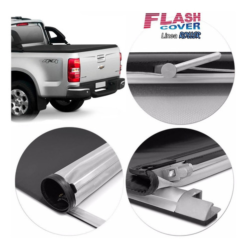 Lona Flash Cover Roller P/ Chevrolet S10 2012 2013 2014 2015 2016 2017 2018 2019