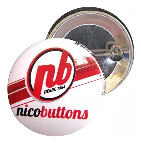 Imagen 1 de 5 de Pin Prendedores Publicitarios 2 1/4 O 56mm X 100 Unidades