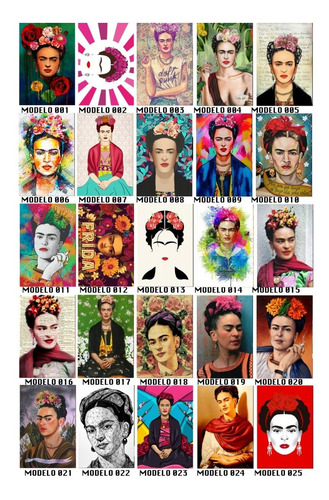 Kit 5 Placas Decorativas Frida A