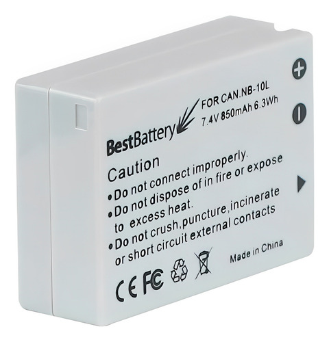 Kit 1x1 Nb-10l Para Canon G1x Sx40hs Sx50 Hs Sx60 Hs G15 G16