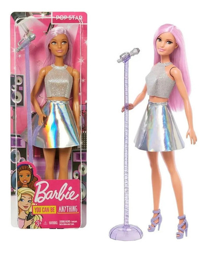 Muñeca Barbie Profesiones Pop Star - Original Mattel