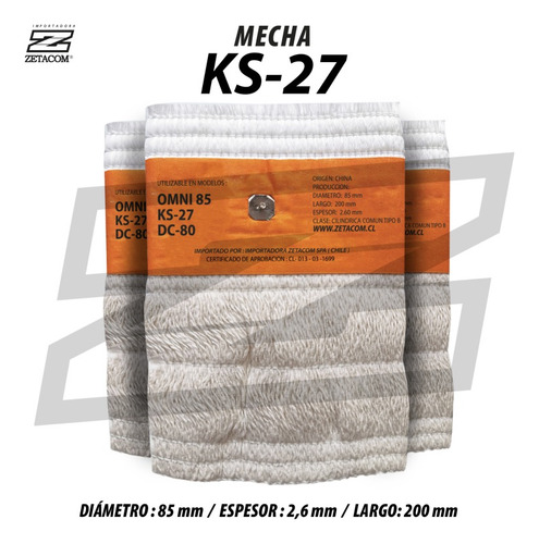 Mecha Estufa Toyotomi Ks-27 Omni-85 Dc-80 Certificada Sec
