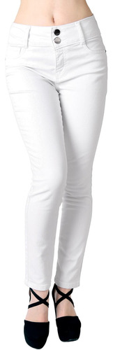 Jeans Basico Skinny Mujer Blanco Fergino 52904807