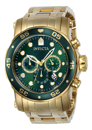 Reloj Para Hombre Invicta Pro Diver 23653 Oro