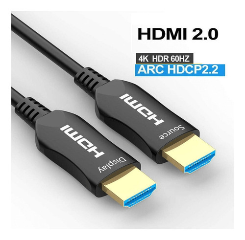 Cabo Fibra Óptica Ativa (aoc) Hdmi 2.0 4k 60hz / 18gbps 75m