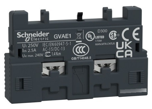 Contacto Aux Frontal Guardamotor Schneider 1na O 1nc Gvae1