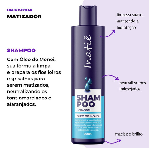 Kit Shampoo E Condicionador Matizante Loiros Inatiê 2x300 Ml