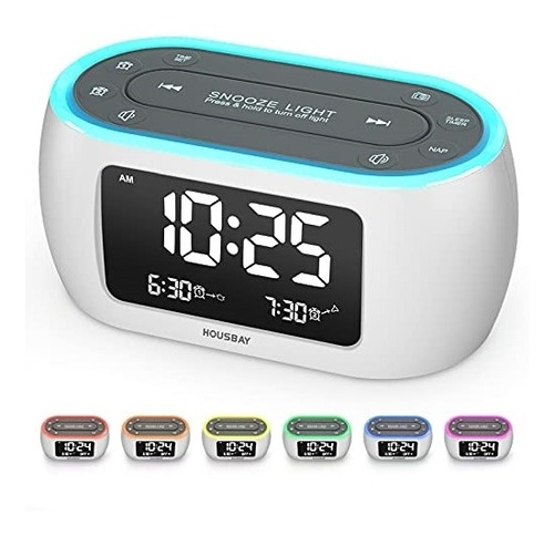 Relojes Despertadores Pequeño Con Luz Para Dormitorio