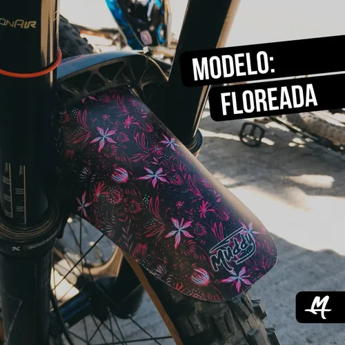 Salpicadera Lodera Para Bicicleta Mtb Muddy Floreada