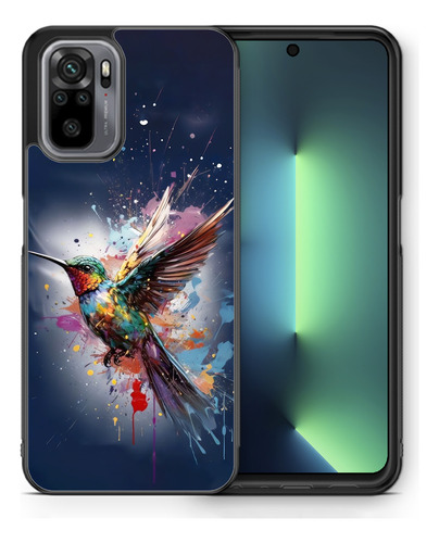 Funda Para Xiaomi Redmi Mi Colibri Arte Colores Pajaro Ave