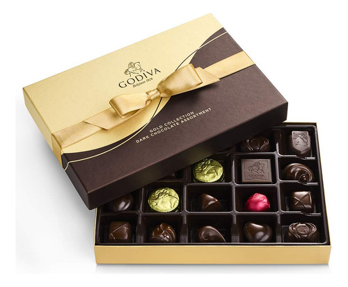 Godiva Chocolatier Caja De Regalo De Chocolate Oscuro, 22 Un