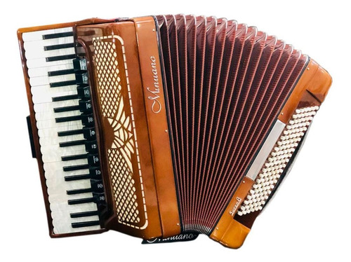 Acordeon 120 Baixos Minuano Super 8 120/41 Madeira