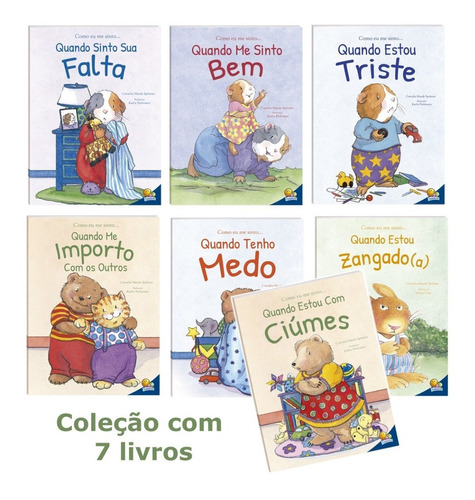 Coleção Como Eu Me Sinto... 7 Livros Com Valores Familiares