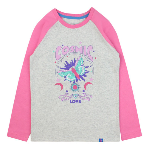 Polera Ficcus Tex Rosado Junior Niña