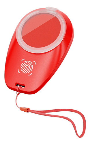 Almohadilla De Tinta Compatible Con Huellas Dactilares, Rojo