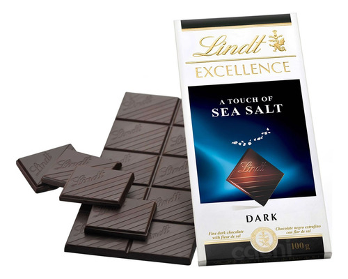 Chocolate Suizo Lindt Excellence Amargo Con Un Toque De Sal