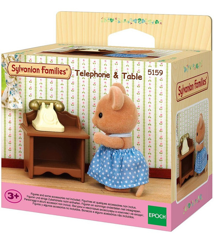 Sylvanian Families Teléfono Y Mesa Set Juguete Niños Atrix