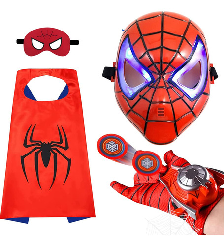 Redcrab Spiderman Disfraz De Capa Niños Cosplay