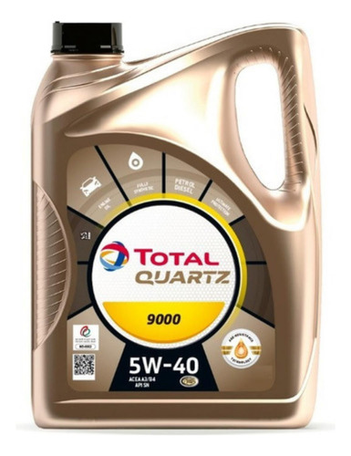 Aceite Total 9000 Sintetico 5w40 X 4 Litros