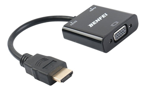 Adaptador Hdmi A Vga , Audio Y Video, Full Hd (1920 X 1080).