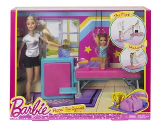 Playset Barbie Profissões Ginasta Piruetas Mattel