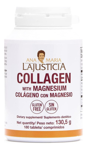 Colágeno Con Magnesio 180u-dientes, Piel Y Huesos Saludables