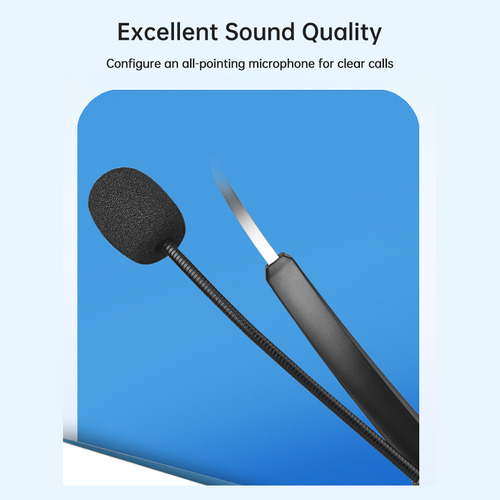 Micrófono Con Auriculares Con Cable De 3,5 Mm Para Computado