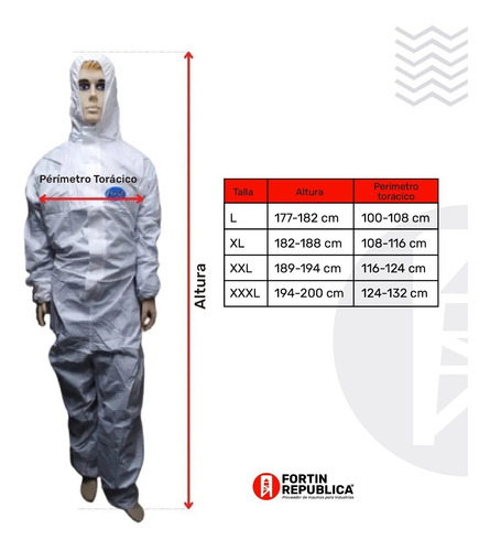 Overol Mameluco Descartable F45 Ferox