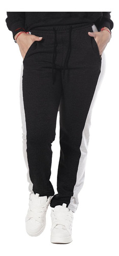 Pantalón Jogging Mujer Invierno Combinado Calidad Premium 