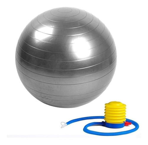 Balón Pelota 55 Cm + Inflador Pilates - Yoga  