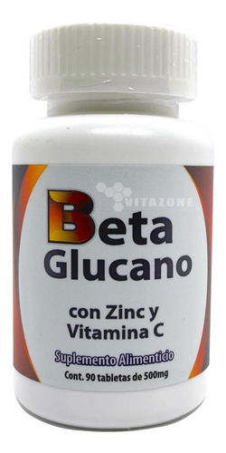 Betaglucano Zinc Vitamina C 90 Tabs Dos Mundos Sabor Sin Sabor