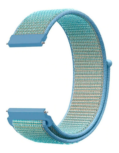 Pulseira Nylon Loop Encaixe Universal 22mm Todas As Cores Cor Azul Bebê Largura 22 mm