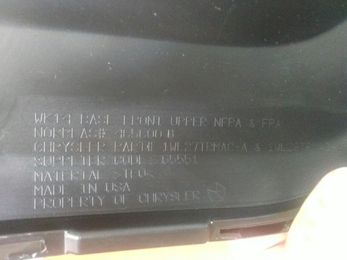 Parachoque Delantero Superior Jeep Grand Cherokee 4g+