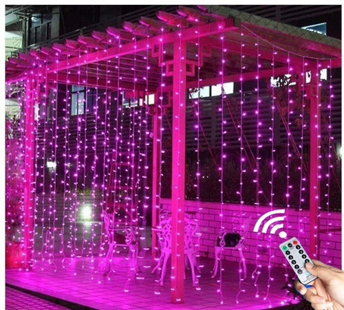 Cortina De Luces Navideñas De 3x3m Para Fiesta De Boda En Ca