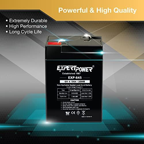 Bateria Recarregável Expertpower De 6 Volts E 4,5 A (exp645)