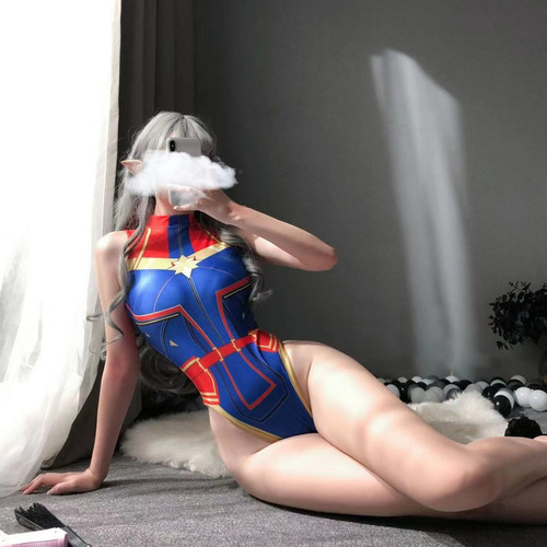 Disfraz Cosplay Cospaly Halloween Disfraz Uniforme Tentación Azul Ml