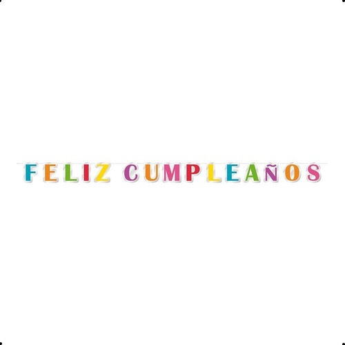 Cartel Letras Led Feliz Cumpleaños Paquete X 1