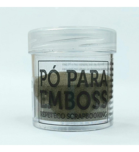 Repeteco - Pó Para Emboss Metálico - Cor Dourado - 14gr