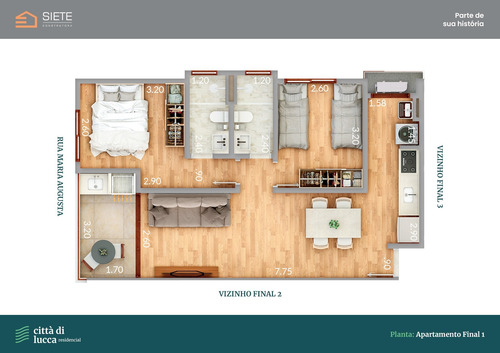 Imagem 3 de 9 de Città Di Lucca - Empreendimento Para Investidor - Melhor Do Que Estar Perto De Tudo É Ter Seu Próprio Apartamento Na Cidade Mais Charmosa Do Litoral - 5103 - 70120158