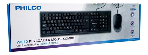 Kit Combo Teclado Y Mouse Alámbrico Philco K4500