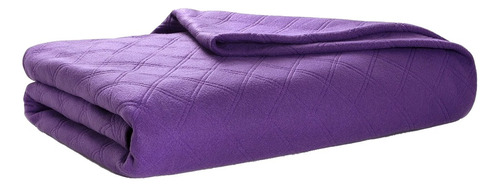Frazada Palette Urban Dut color violeta con diseño liso de 240cm x 230cm