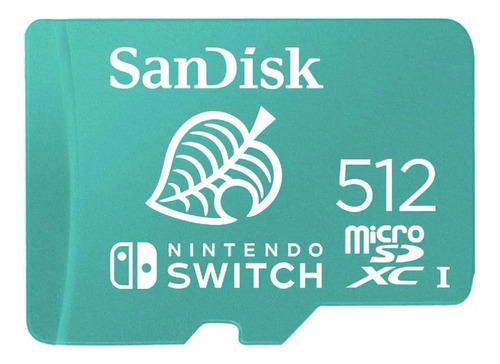 Memoria Micro Sd Sandisk 512gb De Nintendo Switch 4k 100mb/s