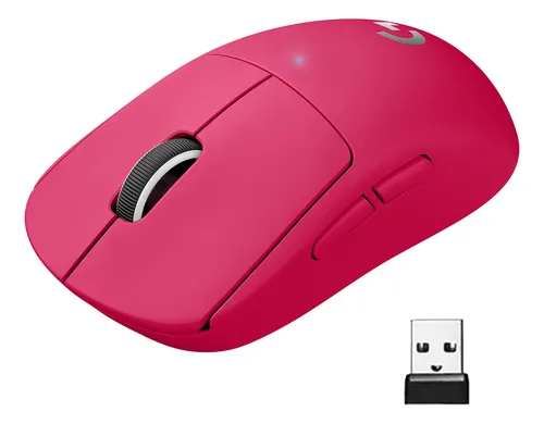 Imagem do produto Mouse Gamer sem fio Logitech G Pro X Superlight - Rosa/Magenta em Mercado Livre