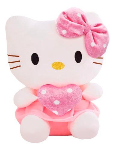  Peluche Hello Kitty Corazón Amor 21 Cm Gato Kawaii Regalo