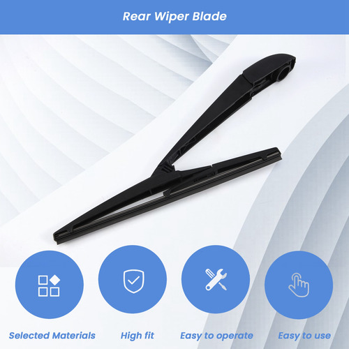 Kit De Limpiaparabrisas Trasero Y Brazo Wiper De 12 Pulgadas