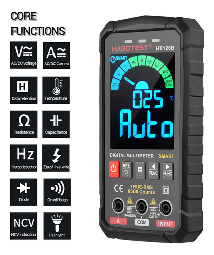 Multímetro Digital Habotest Ht126b True Rms Auto-rango Va Pa