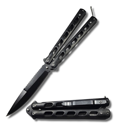 Cuchillo Navaja Mariposa Mamba Negra Balisong 