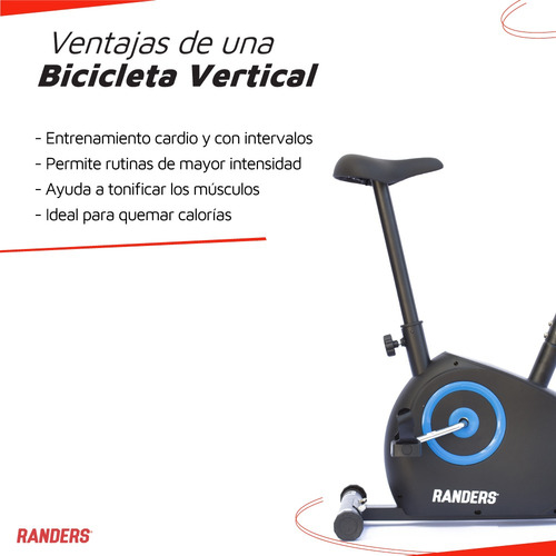 Imagen 4 de 12 de Bicicleta fija Randers ARG-134 tradicional color negro