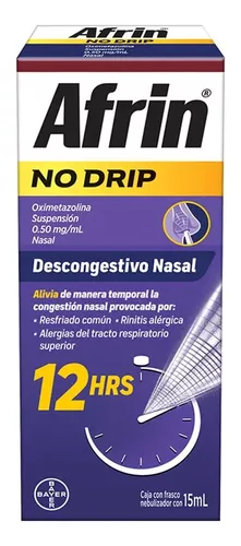 Afrin No Drip 0.50mg/ml caja 1 spray nasal 15ml