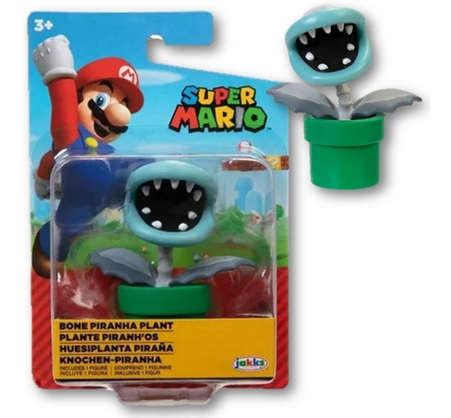 Huesiplanta Piraña Super Mario Figura Jakks 5cm #11